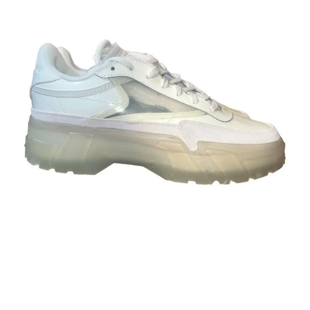 Reebok women shoes Cardi B Club C girls low top white sneakers women 10 New